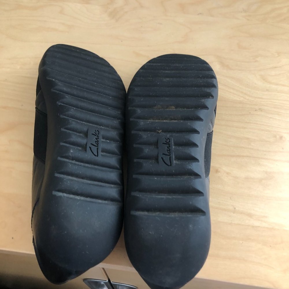 Clark's Collection Loafer Women's size 8.5 Black Ballet Flat Comfort - Picture 10 of 12
